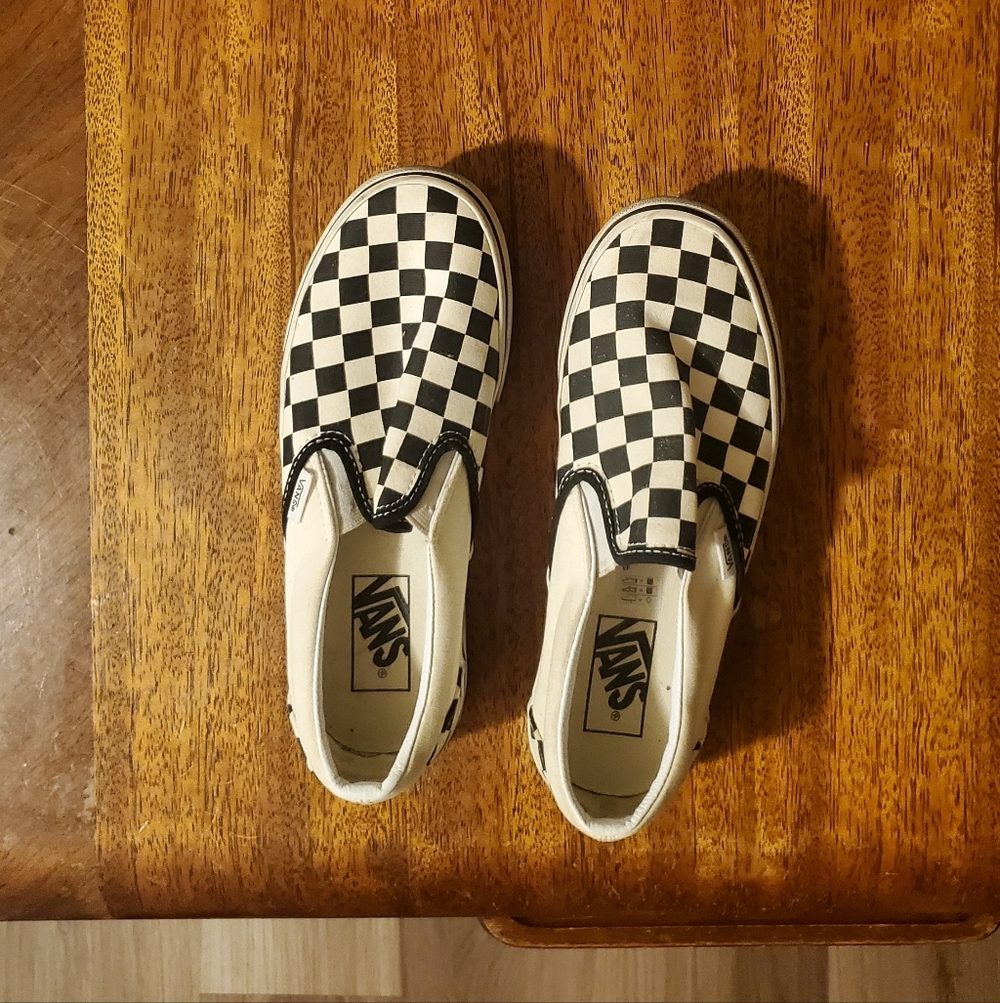Vans Checkerboard Slip-On Shoes